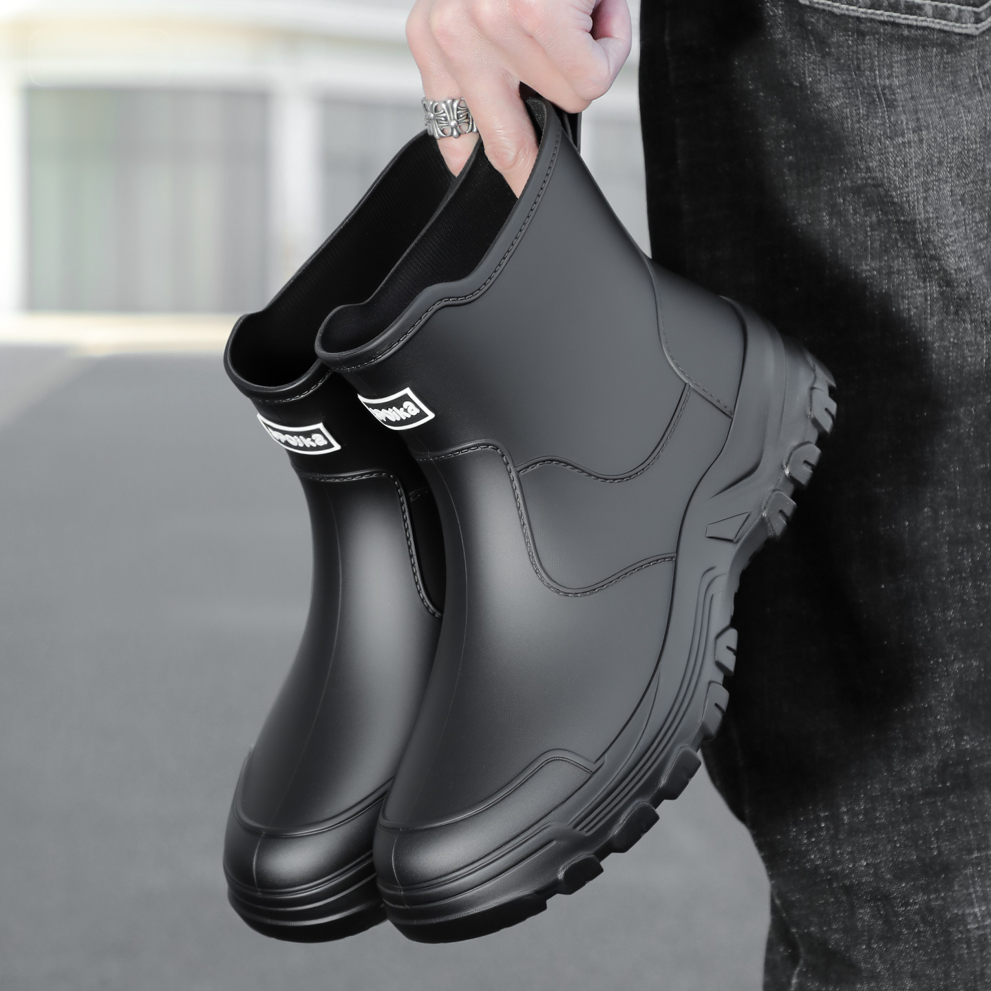 Sepatu bot hujan pria gaya bar - Fishing Waders ulasan dan harga